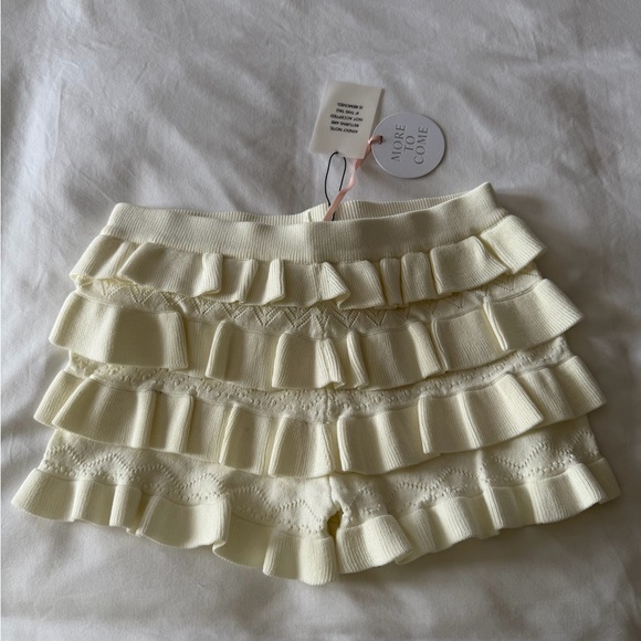 More To Come Pants - BRAND NEW Cream Ruffled blinders